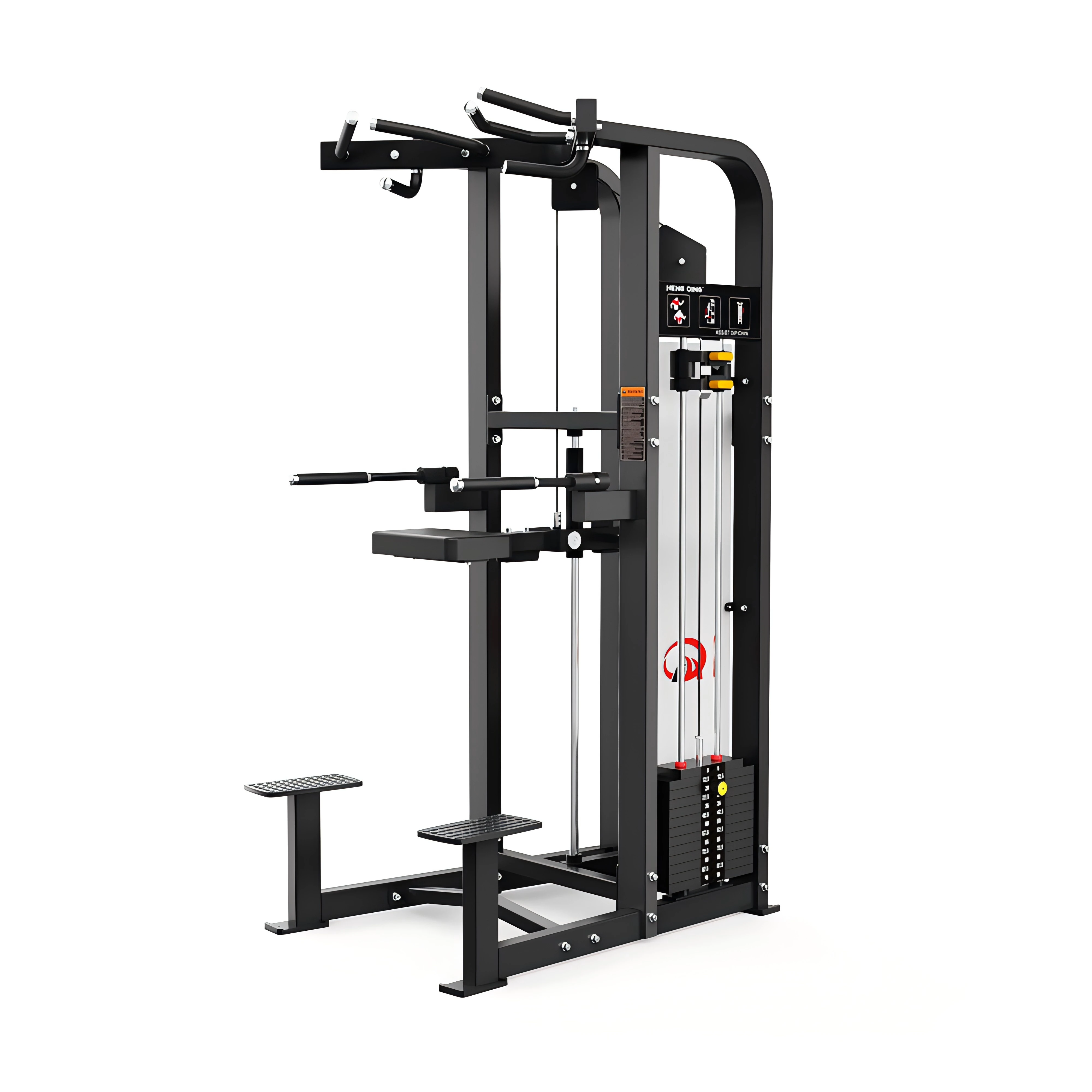 Professional Arm Pull up Gym Sport Equipment Assist Dip Chin Strength Exercise Machine