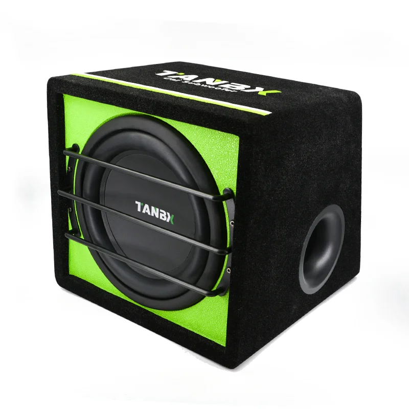 hot selling 10 inch car Subwoofer with box and amp  car audio active speaker box