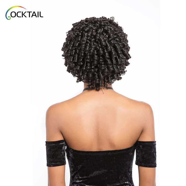 jamaican black and white dreadlock wig, short synthetic dreadlock wig for black women