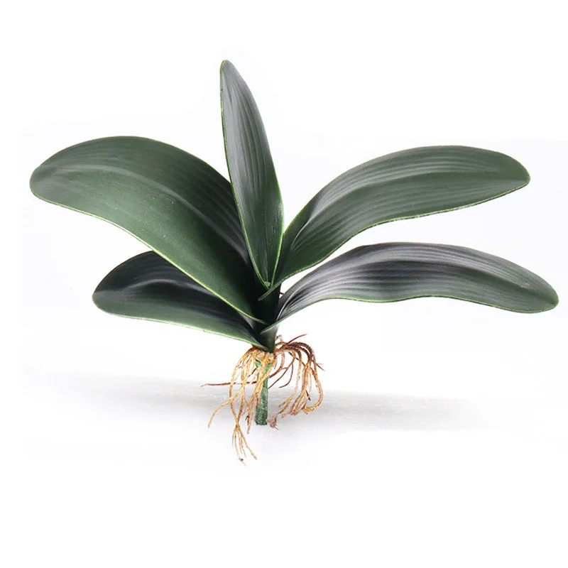 Make two sizes green EVA foam flowers artificial plant wedding bouquet wholesale waterproof artificial moth orchids leaves