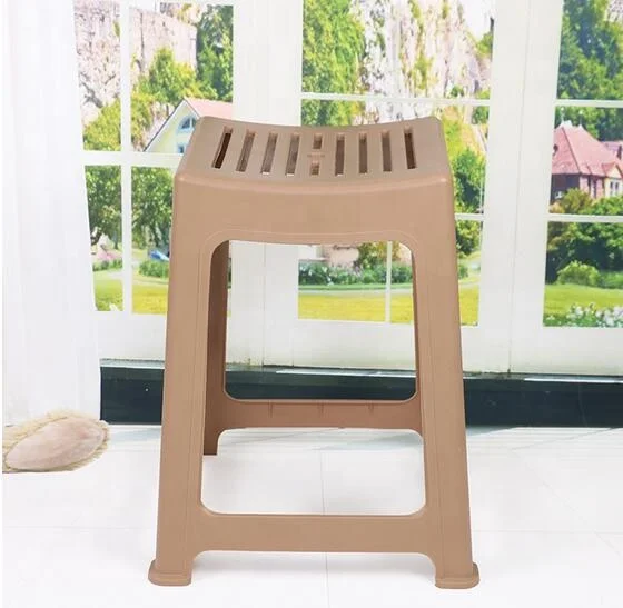 Breathable Plastic Square Stackable Plastic Stool Plastic bath Stool