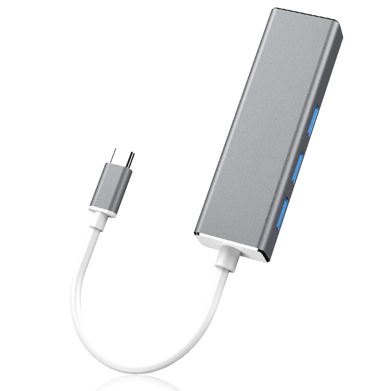 USB 3.1 HUB + TYPE-C to Gigabit network card,high speed transfer type-c usb converter Usb hub