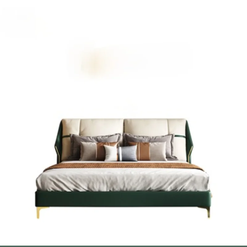 2021 итальянская Минималистичная двуспальная кровать