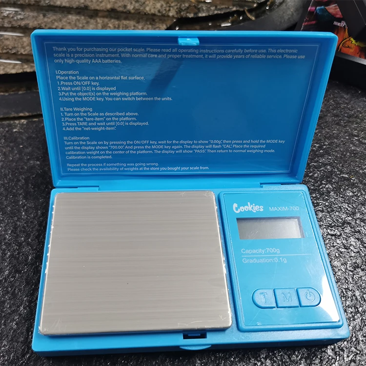 Cookies Backwoods Cigarette  700g*0.1g pocket scale for gold jewelry