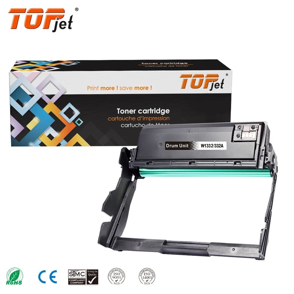 Topjet W1332A W1332 332A Toner Cartridge Drum Unit Compatible For HP Laserjet Pro 408dn  MFP 432fdn Printer
