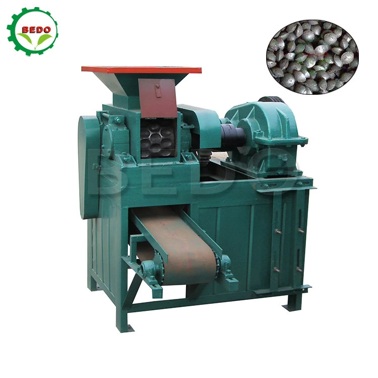 Approved Roller Ball Press Pillow Shape Charcoal Briquette Machine Coal Charcoal Oval Shape Briquette Making Machine