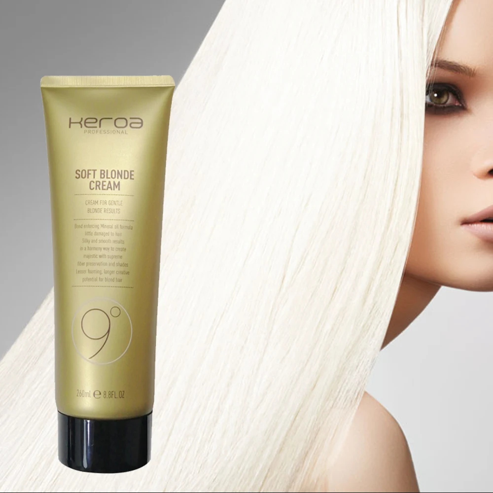 Factory price Italy hair bleach cream professional to acheive 9 level highlight cream