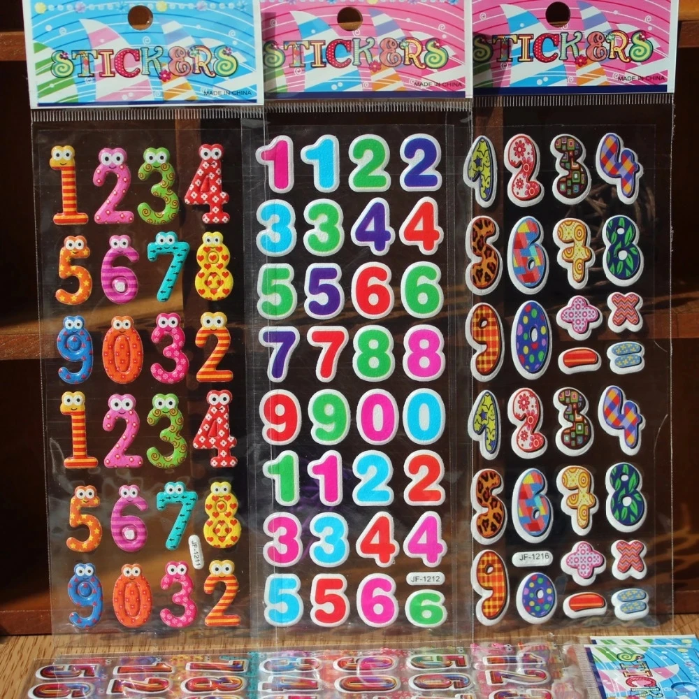 Eco Friendly Custom 3D Puffy Bubble Stickers Cartoon Cars Waterpoof DIY Children Kids Boy Girl Toys