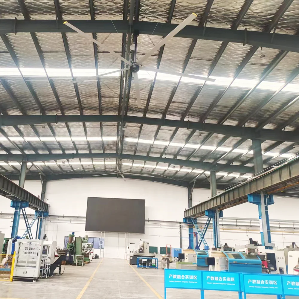 Best Energy Saving Large Size Ceiling HVLS BLDC Fan with Large Airflow