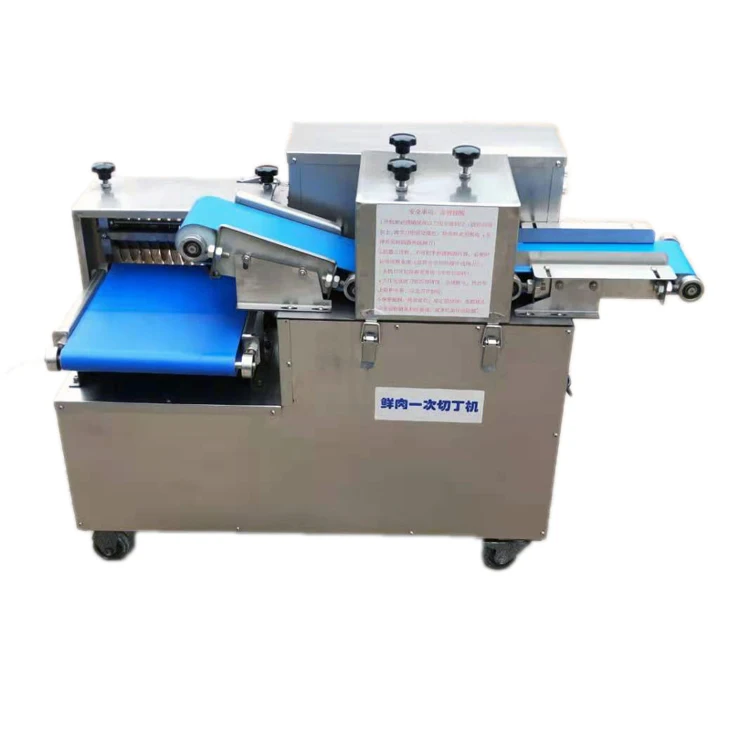 Customize meat size boneless Pork belly dicing machine Fresh meat slicing machine