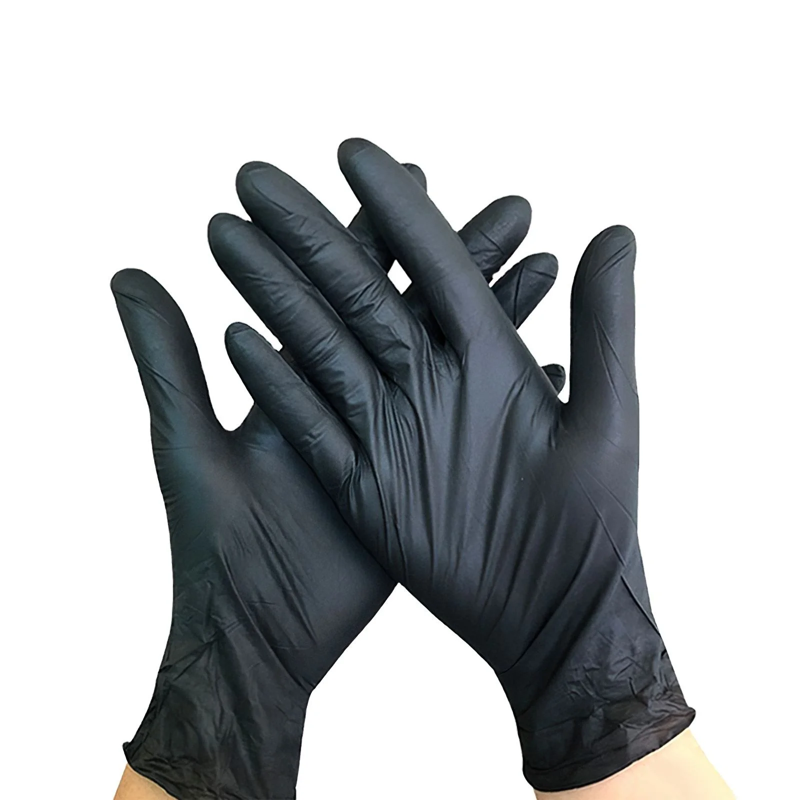 Restaurant cleaning room nitrile protective gloves wholesale food grade gloves nitrile black safety gloves