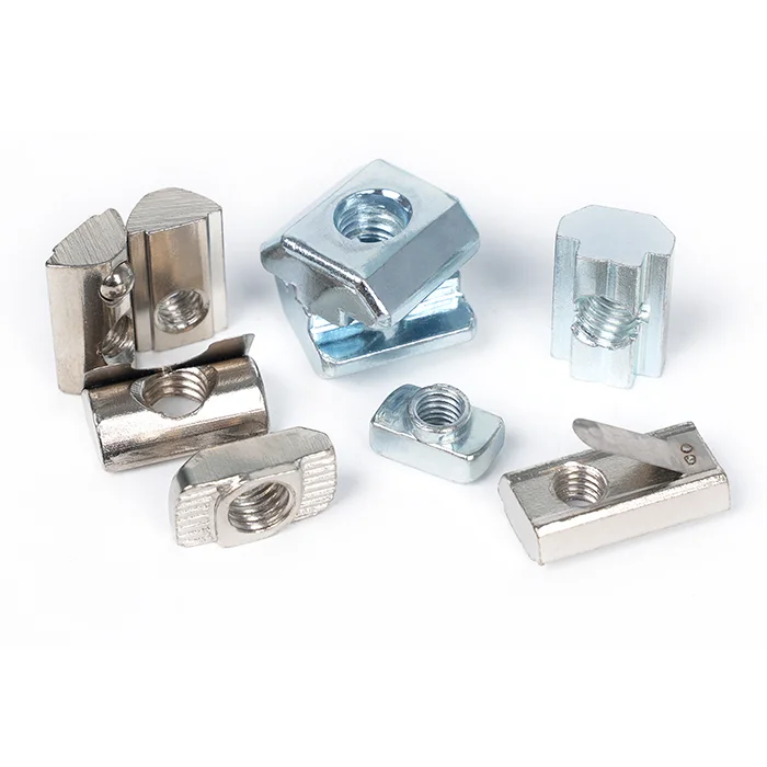 Sunpoint Custom M3 M4 M5 M6 Carbon steel Sliding T Slot Nuts for 20 30 Series Aluminum Extrusion Profile