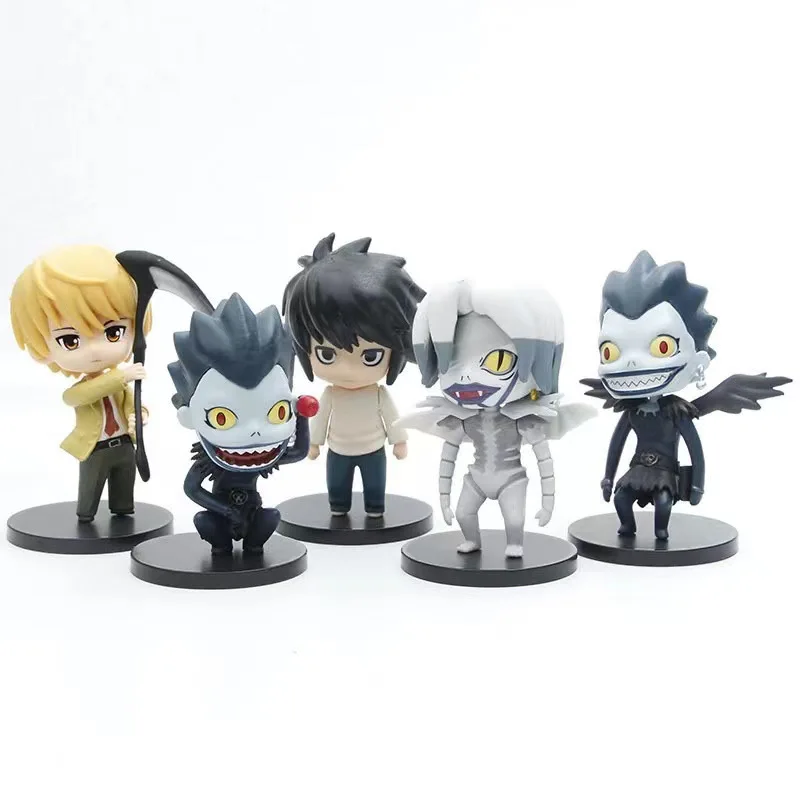 Wholesale 5 pcs/set Death Notes cosplay PVC statue collection anime character cartoon model toy
