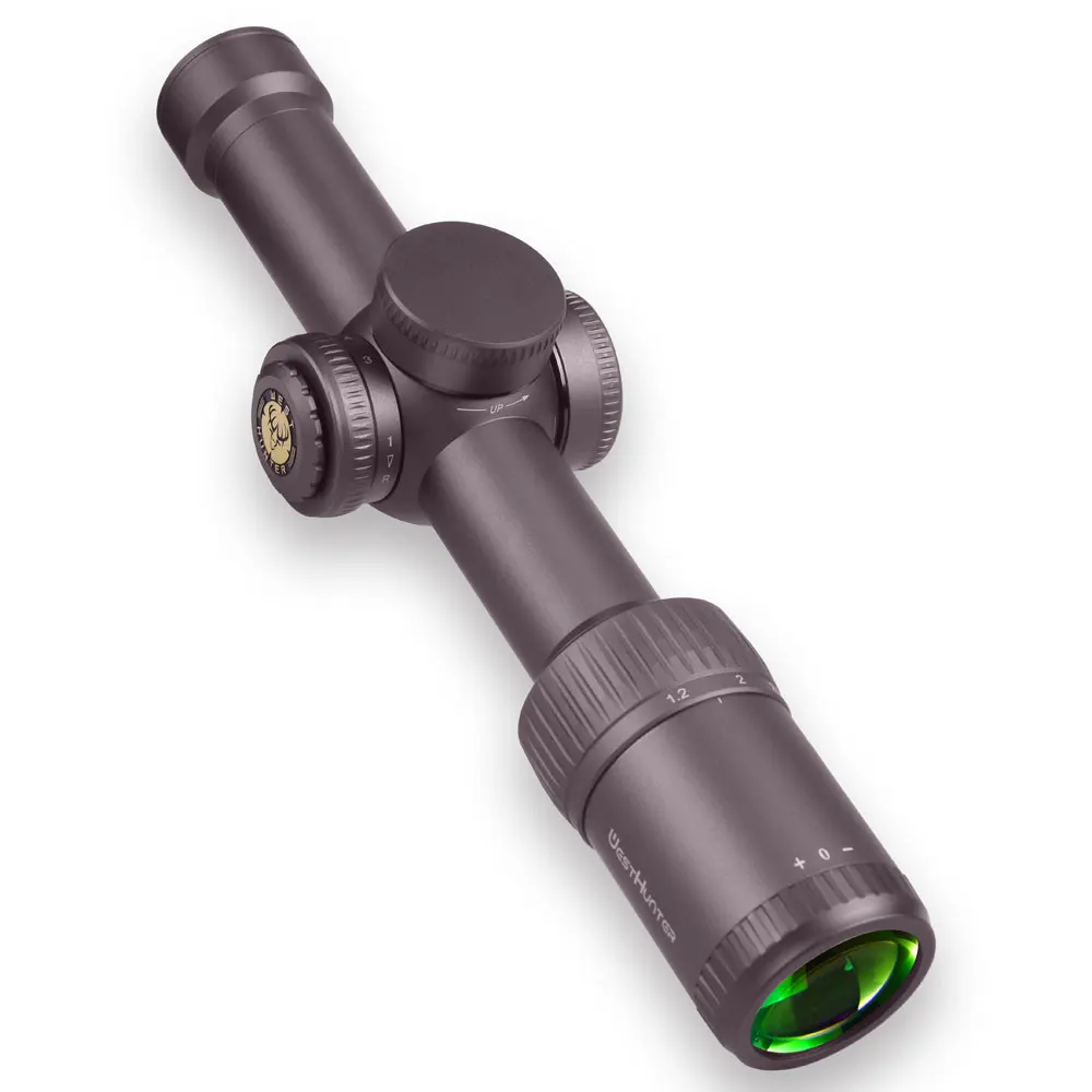 WestHunter HD 1.2-6X24 IR Pro SFP Scope 30mm Tube Aluminum Alloy Hunting Compact Scope Red & Green Illuminated Optical Sights
