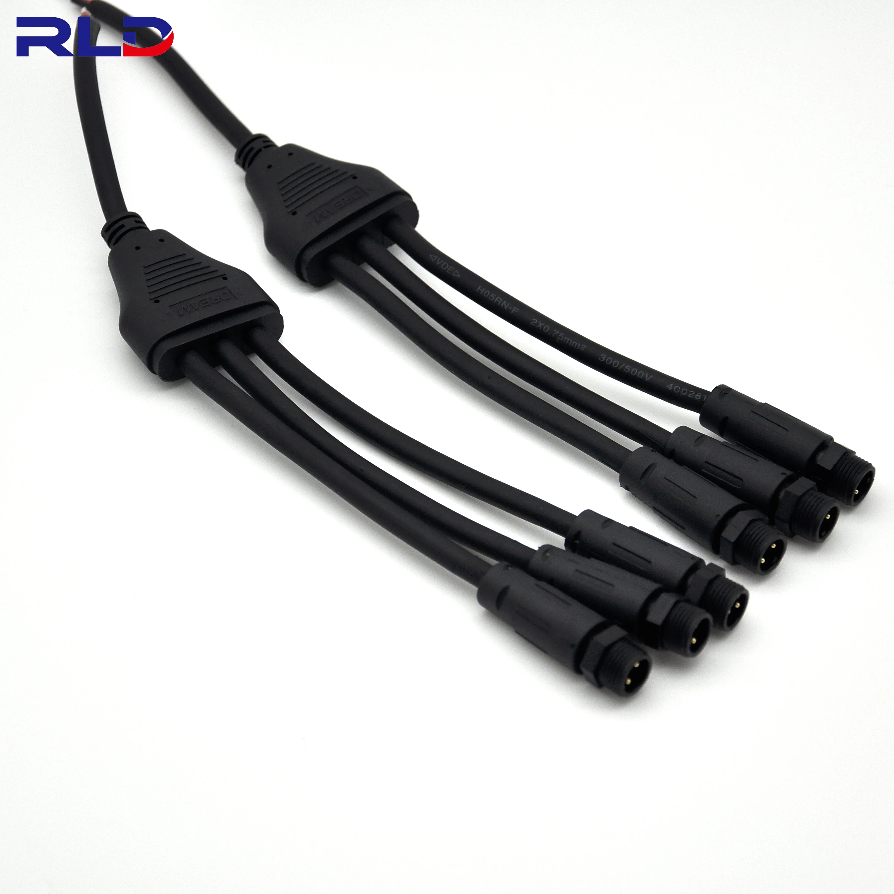 M8 connector A code male female 3 4 5 6 8 pin cable m8 IP67 waterproof sensor circular connector cable