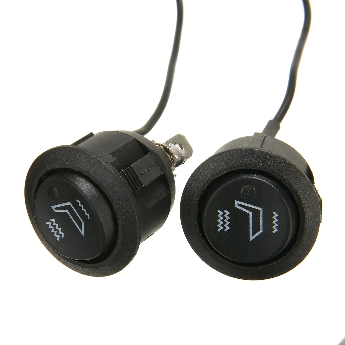 3 Pin 6A 250V Auto SUV Truck Boat Motorcycle Seat Round Car Heated Seat Heater Rocker Switch for High Low Control