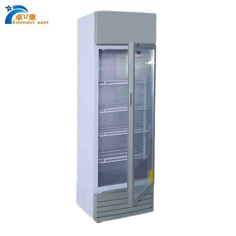 Vertical bar fridge with R600a gas upright Bar beer display cooler cold drinks refrigerator