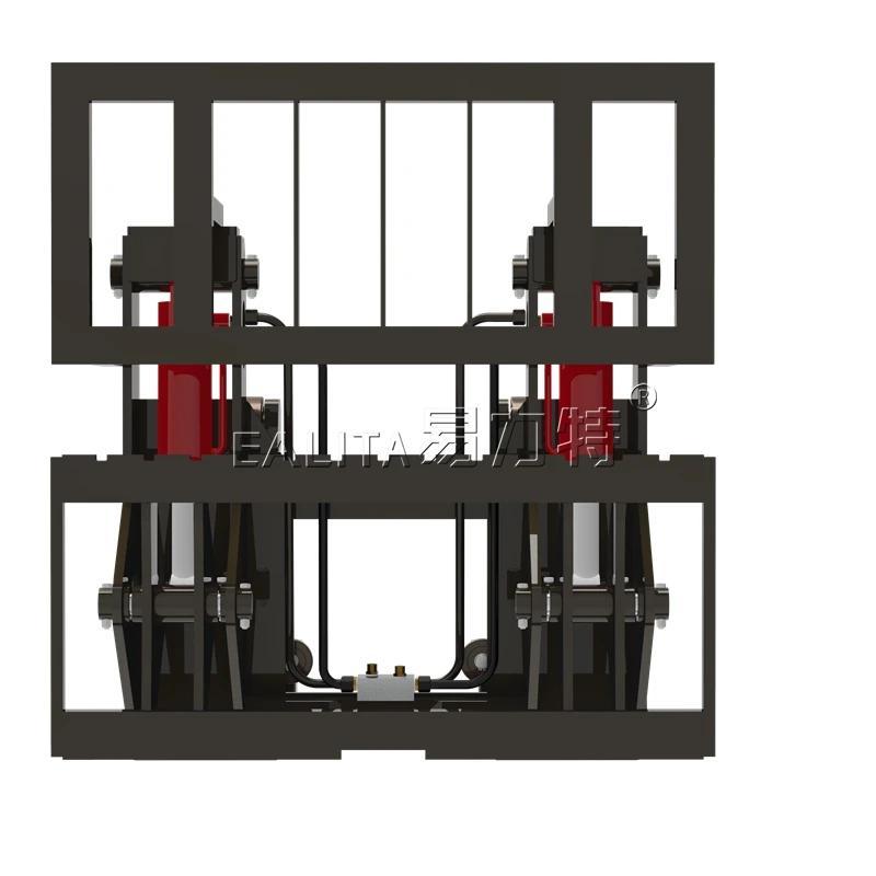 Double Oil Cylinder Hinged Fork for Forklift F-QFC2A20