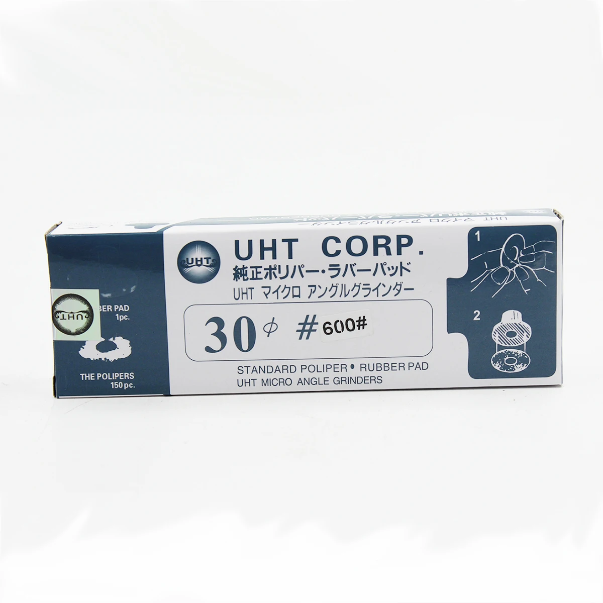 UHT Pneumatic Tool Sanding Discs with High-Quality Buffalo Sandpaper  30mm x 10mm