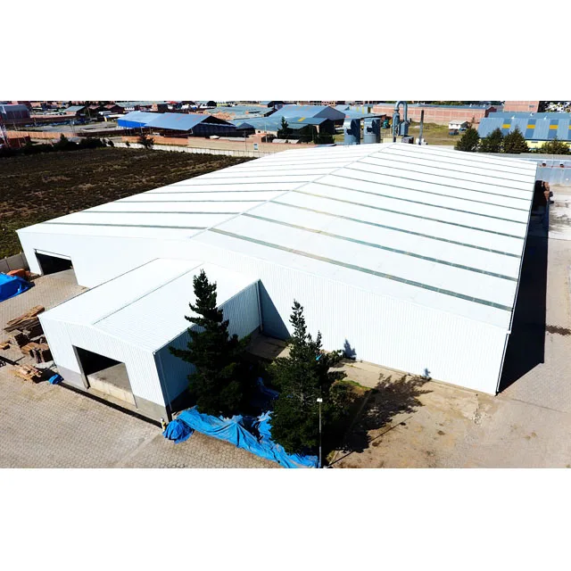 Modular Tubular Metal Barn Light Steel Structure Construction Building Workshop Prefabricated Warehouse for Industrial Shed