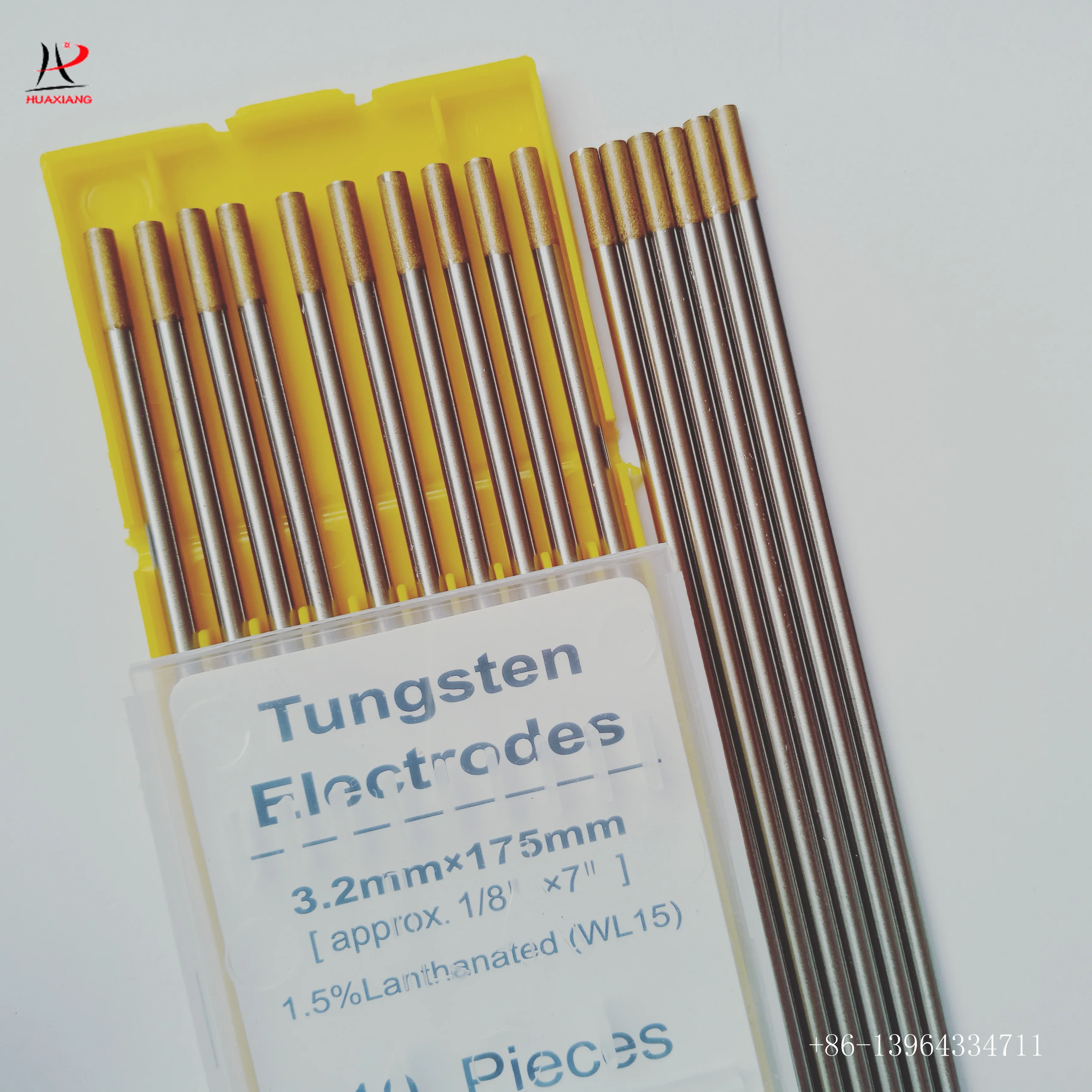 Gold Tip WL15 1.5% Lanthanated 3.2MMX175MM Tungsten Needle For TIG Welding