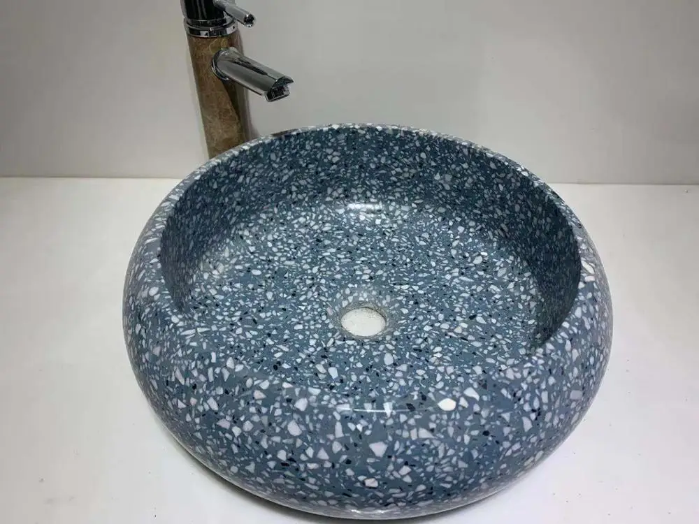 Epoxi Polishing Terrazzo Table And Sink
