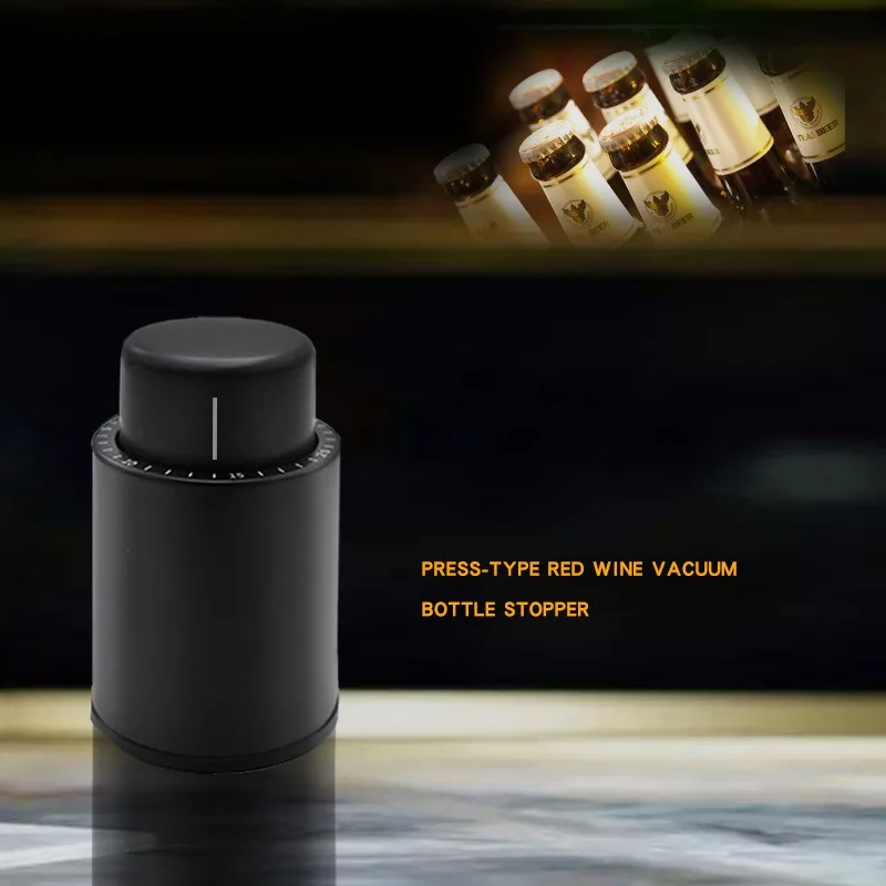 Customized Portable Stainless Steel Metal Push Down Bottle Opener Design for Convenient Use with Red Wine & Beer Bottles
