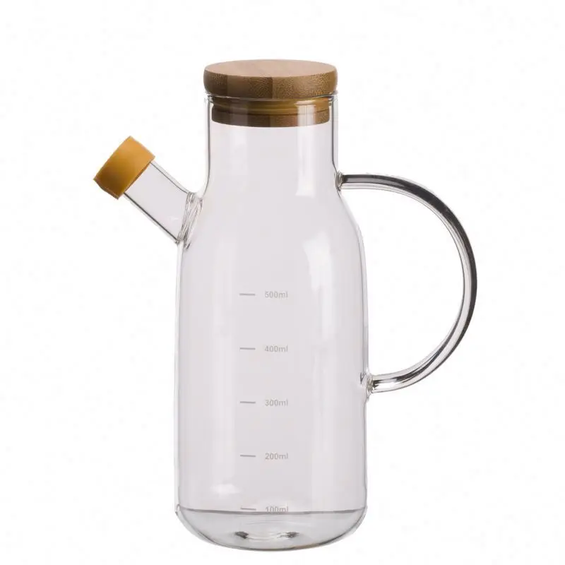 Домашний поставщик, Новое поступление, высокое качество, боросиликатное стекло, кухонный дозатор масла с логотипом клиента