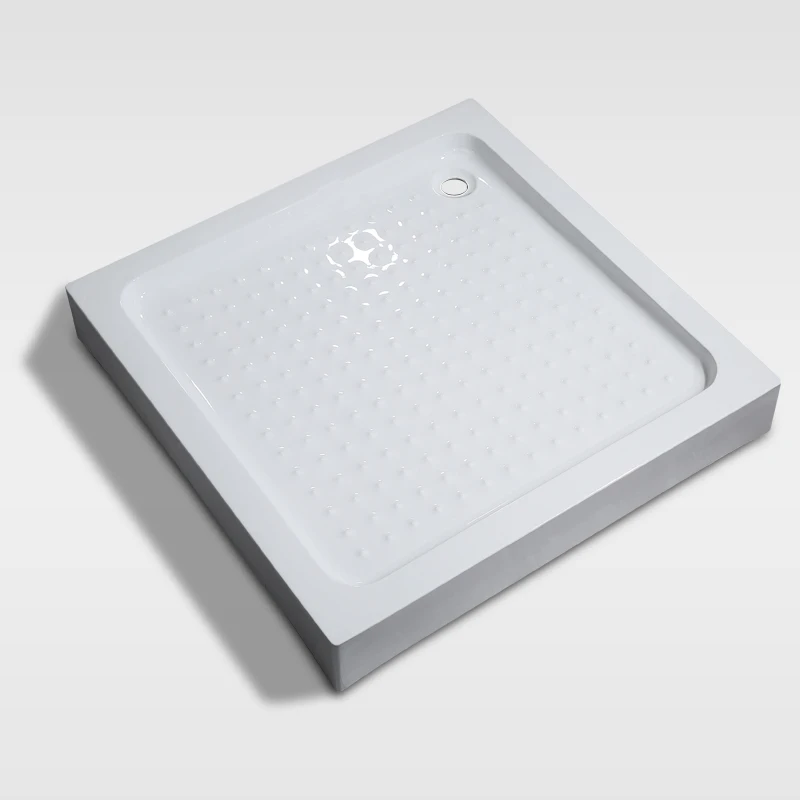 Cheap low acrylic shower trays 70x70 with anti-slip