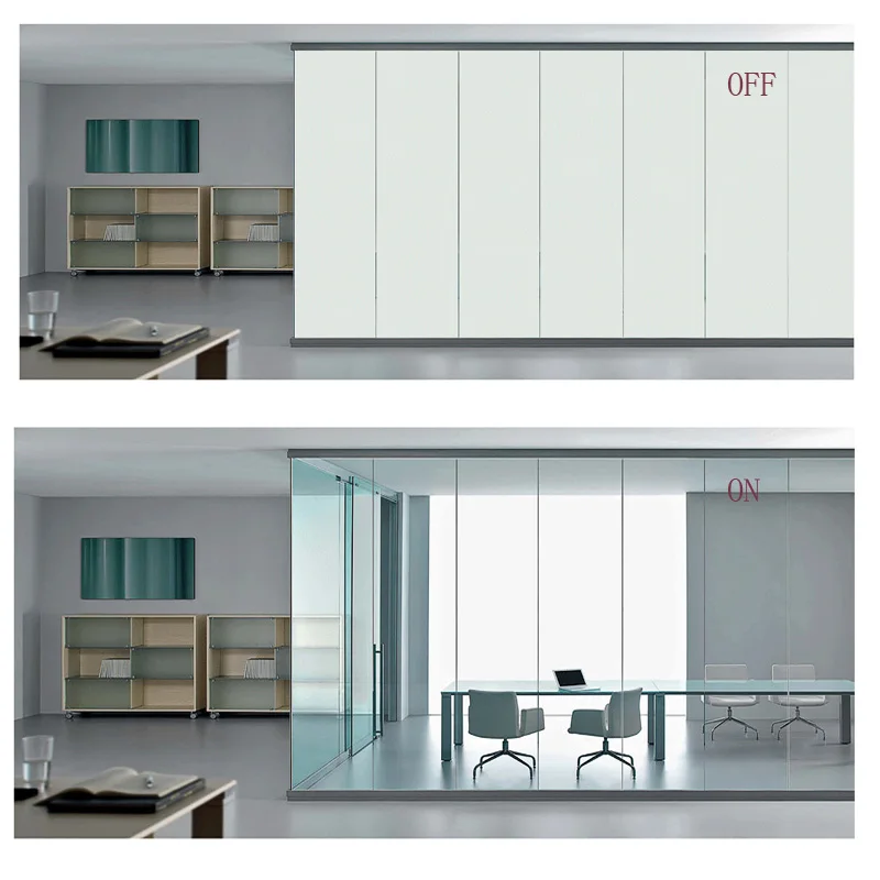 Office IR remote control PDLC privacy smart glass film switchable smart tint