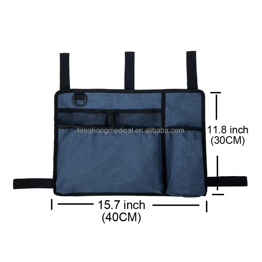 Walker Bag Basket with Cup Holder Suit for Adult Folding Walkers Rollator Organizer Carry Storage Pouch Accessories for Elderly