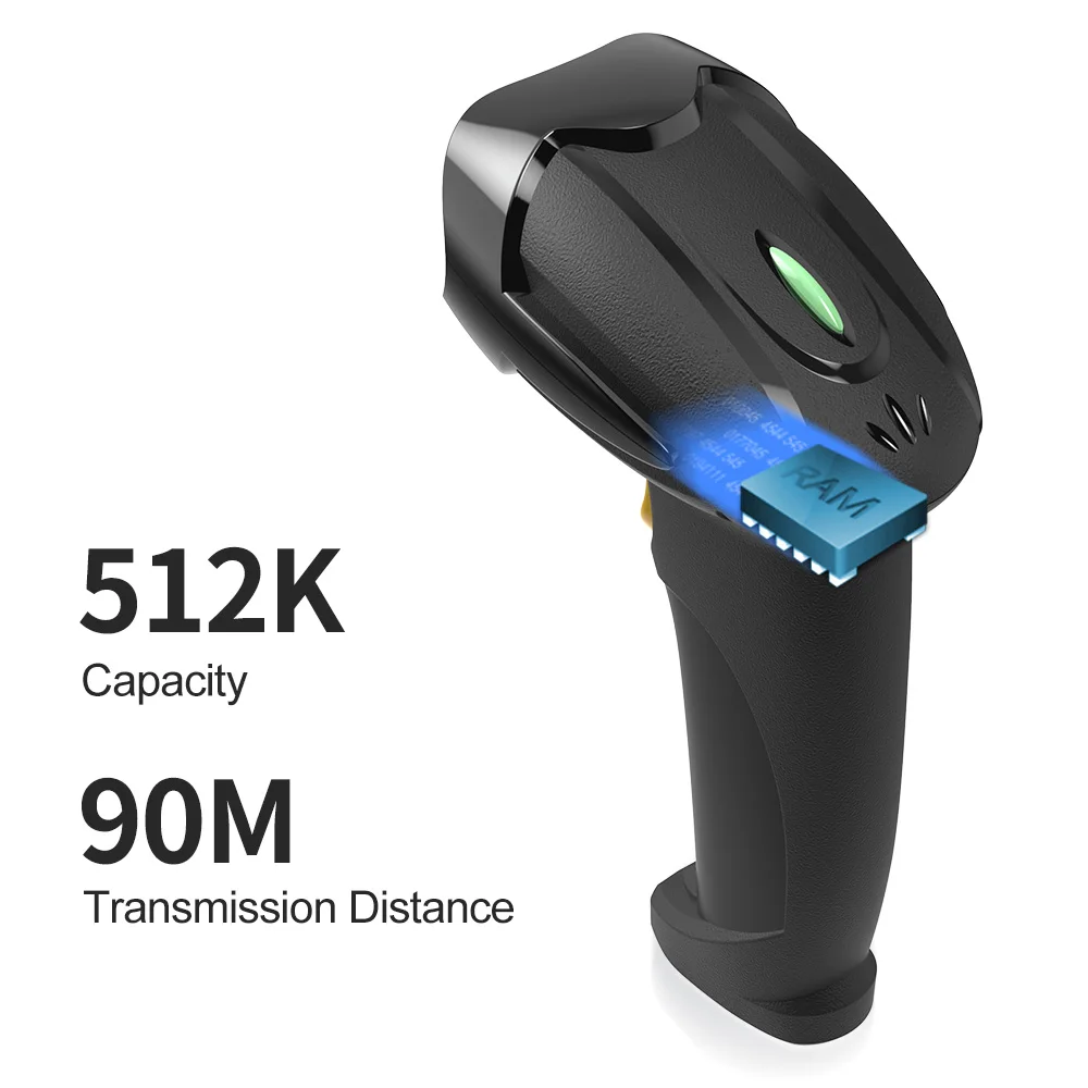 GTCODESTAR Wireless Barcode Scanner X-620H 1D Laser Bar code Price Reader 2.4G 1D Barcode Scanner for Supermarket