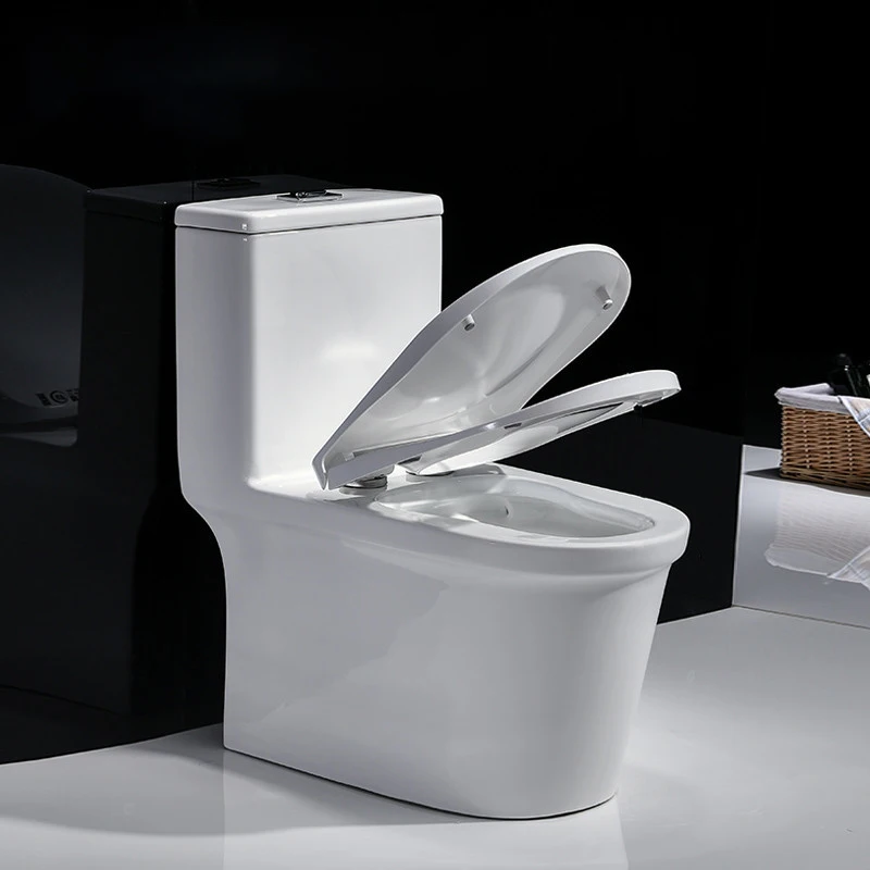 One Piece Toilet Ceramic Bathroom Toilet White Bathroom Toilet  with Center Flush Technology