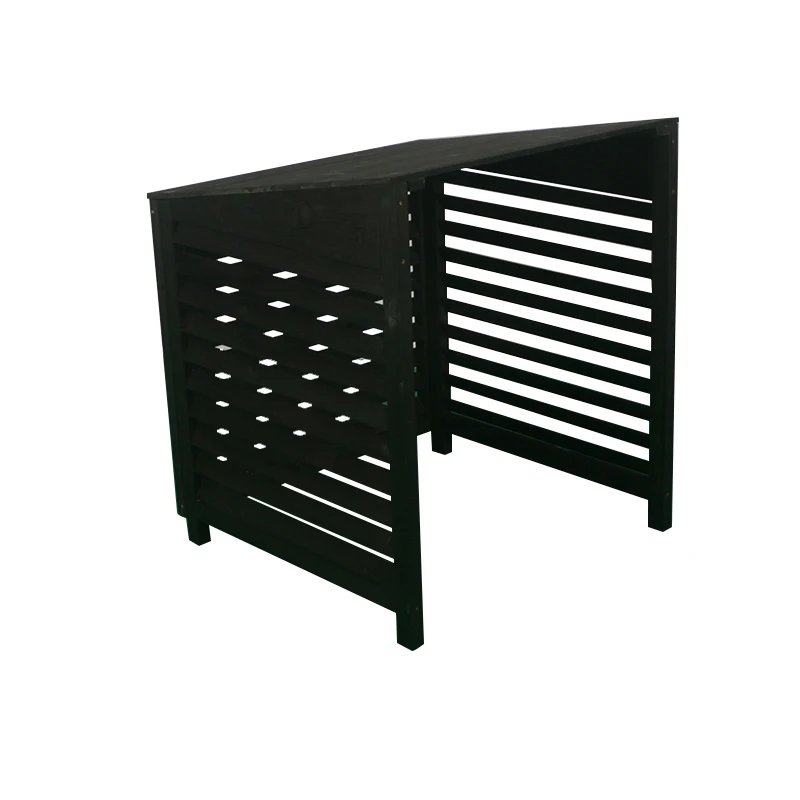 Cheap Price Black Durable Privacy Screen Protector Air Conditioner Natural Wood Fence