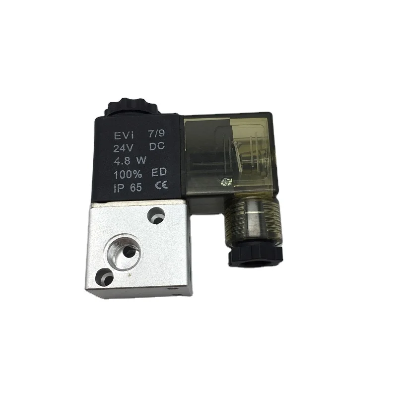 3V1-06 2 positions 3 ways aluminium pneumatic directional control direct acting solenoid valve