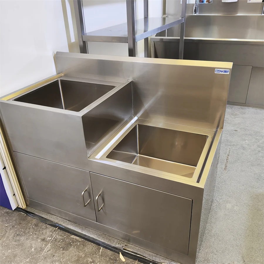 Custom Made Stainless Steel Mop Sink for pharmaceutical plants