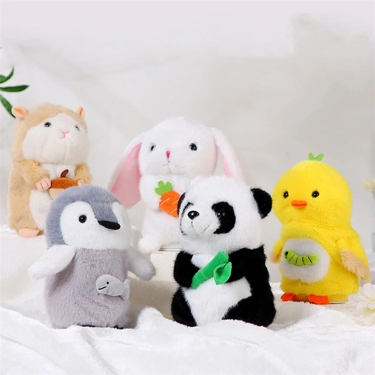 Детский Электрический волшебный голос хомяк утка кролик повторить игрушка Плюшевая Кукла научиться говорить