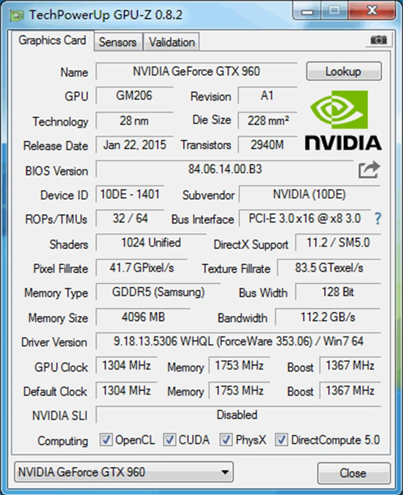 PCWINMAX New GeForce GTX 960 4GB GDDR5 128Bit Dual Fan Original Gaming Graphics Card In Stock for Wholesale