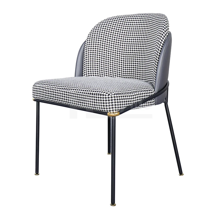 Luxury Stackable White Bench Leg Velvet Dining Chair For Restaurant Banquet With Upholstered Back Spanish Low Price Wholesale