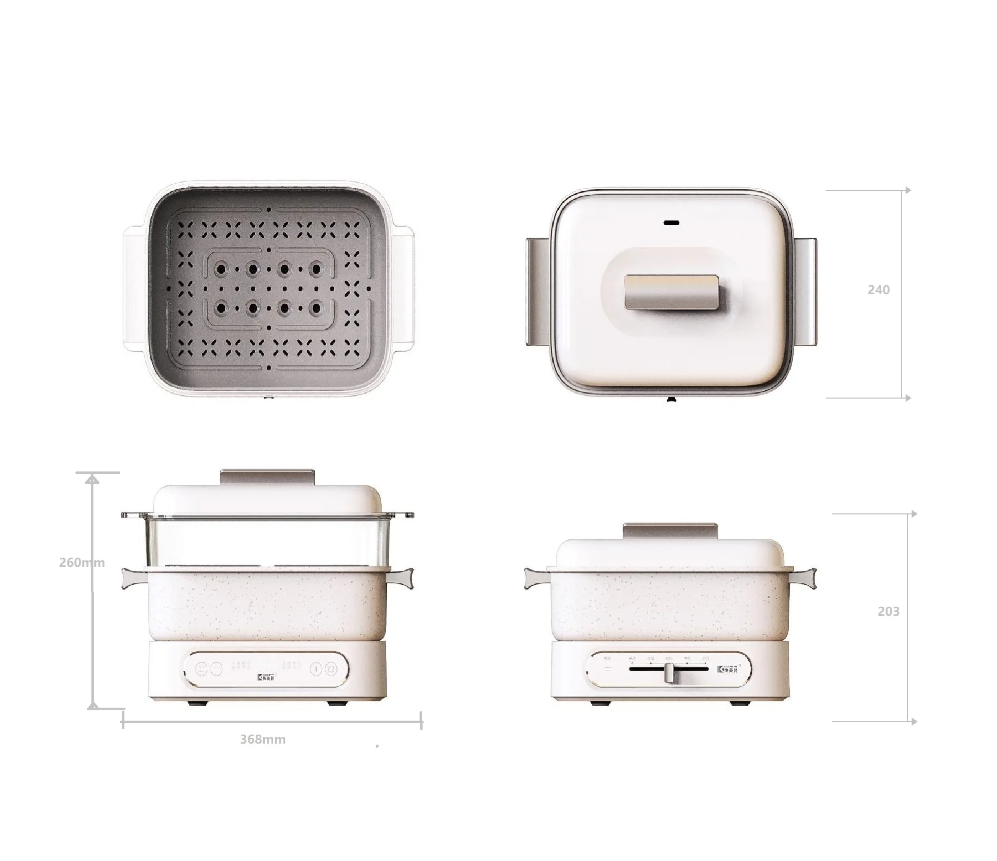 Factory price sale Electrical multi functional heating control smokeless tabletop hotpot BBQ meat