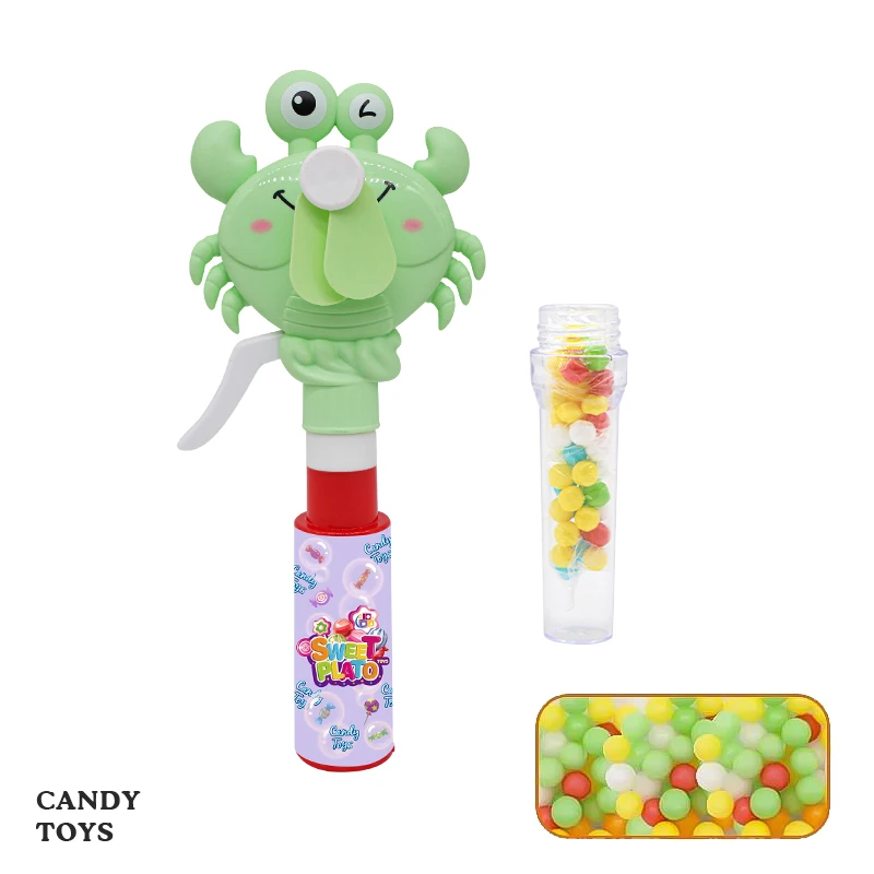 Shantou manufacturer plastic hand fan toys and candy