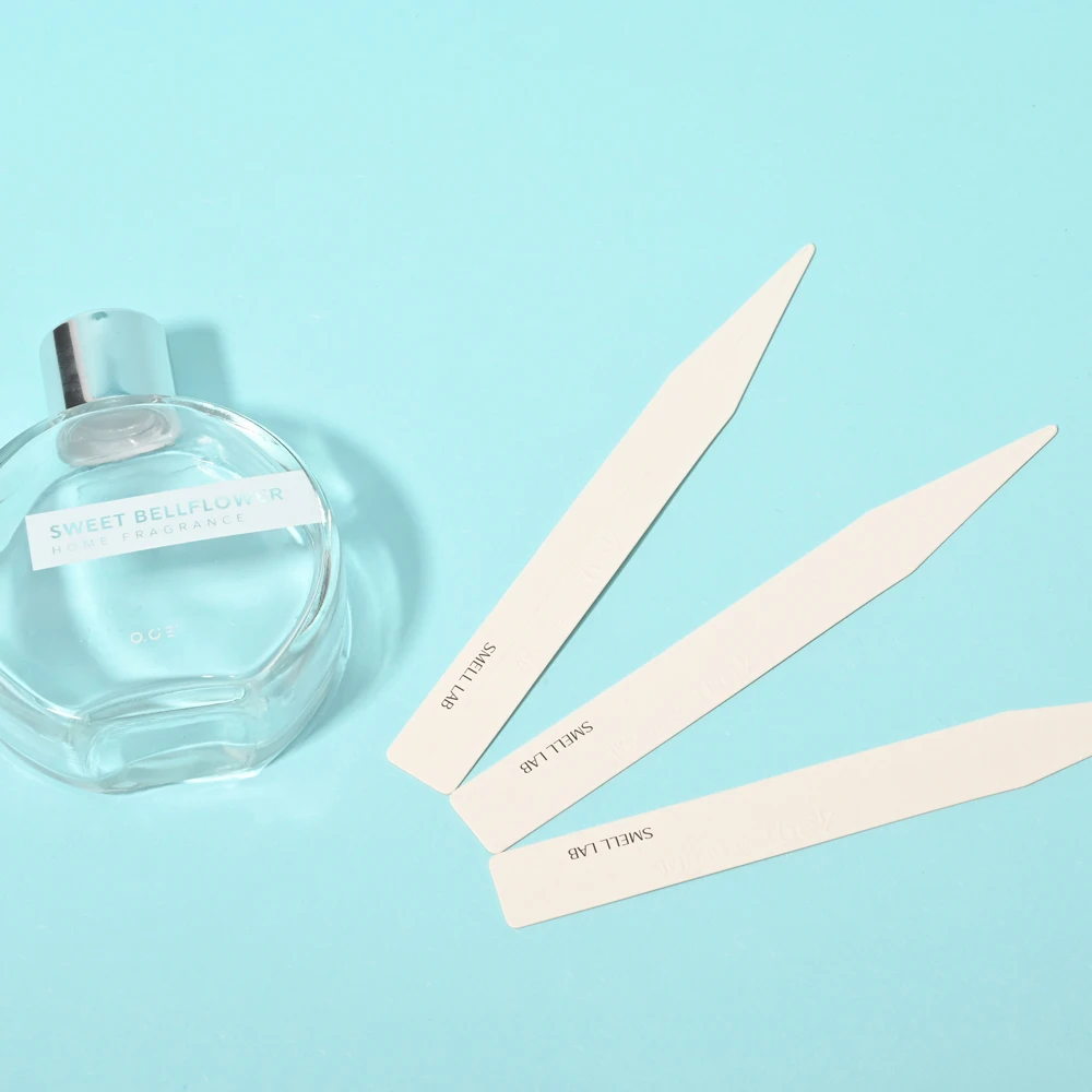 Bespoke Affordable Beige Easy to Hold Mouillettes Paper Supplier Absorbent Paper Scent Blotter Cards