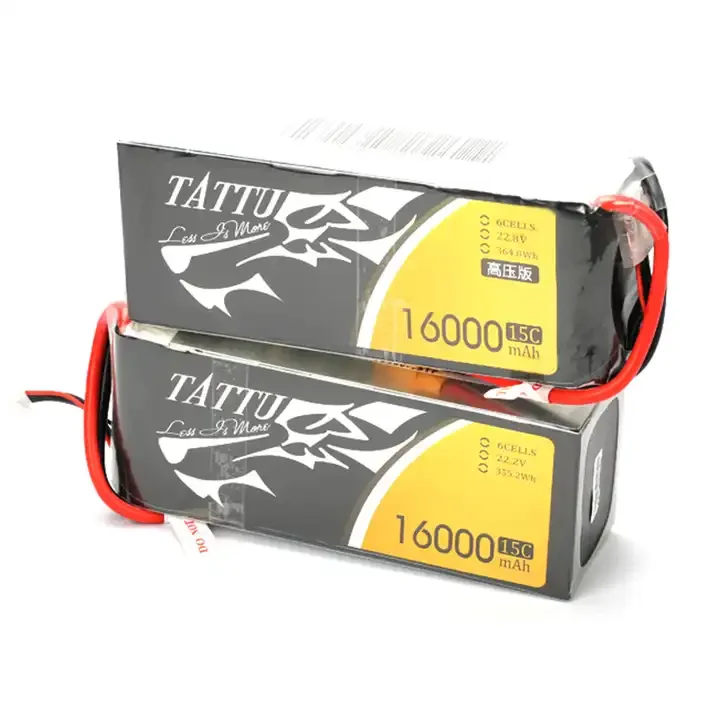 Tattu 6S 15C 25C 22.2V 10000mAh 12000mAh 16000mAh 22000mAh 30000mAh Lipo Battery smart Drone Intelligent flight battery