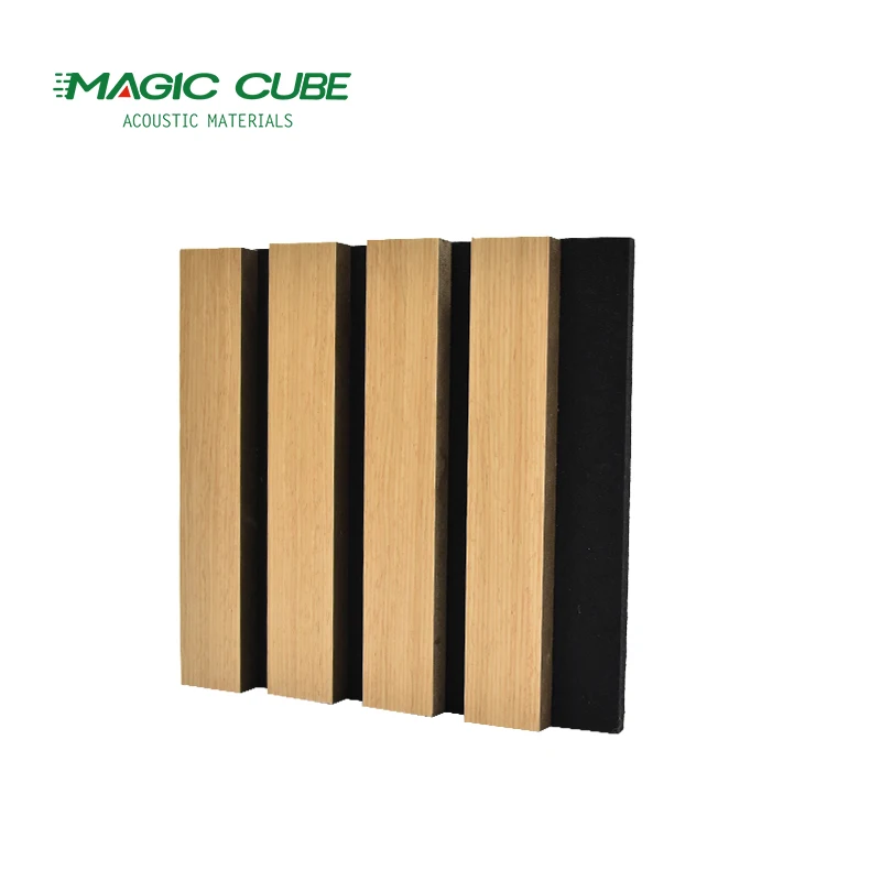 Hot selling soundproof material polyester fiber slat wall panel for wall and ceiling