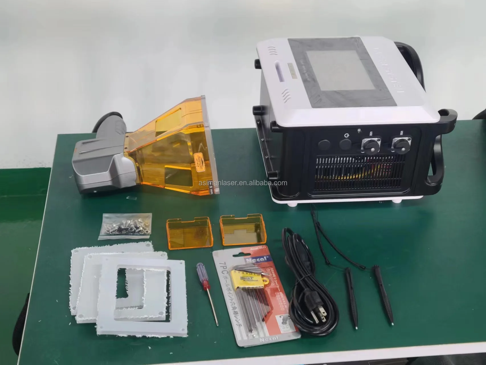 Portable 20W/30W/50W Handheld Fiber Laser Marking Machine New Pulsed Metal Engraving for Home Use with Max Laser Source