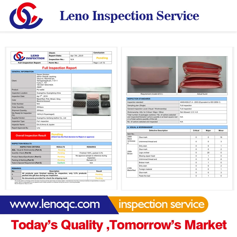 Jiangsu inspection team / product inspection / inspection service
