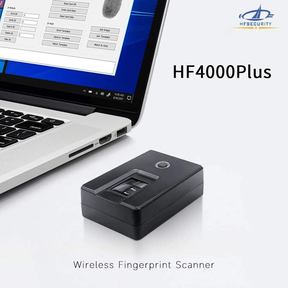 HFSecurity HF4000plus Free sdk Fingerprint Scanner For Computer Login With Software apk Android Fingerprint Scanner