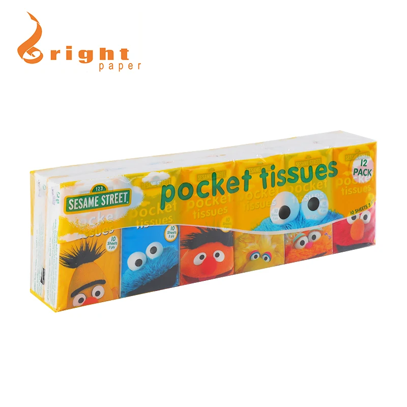 Jiangmen Factory Tissue paper Pocket tissue bulk pocket handkerchief Virgin pulp Bamboo pulp Recycled pulp