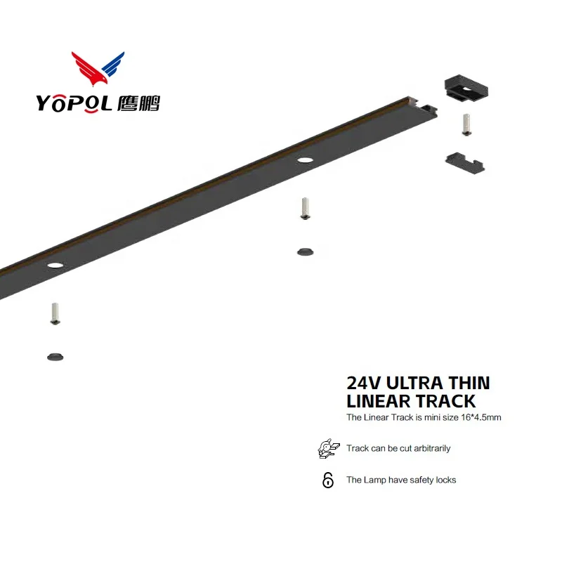 Magnetic Track Light Adjustable 360 Degree  Beam Track Light with Track Lighting Fixture