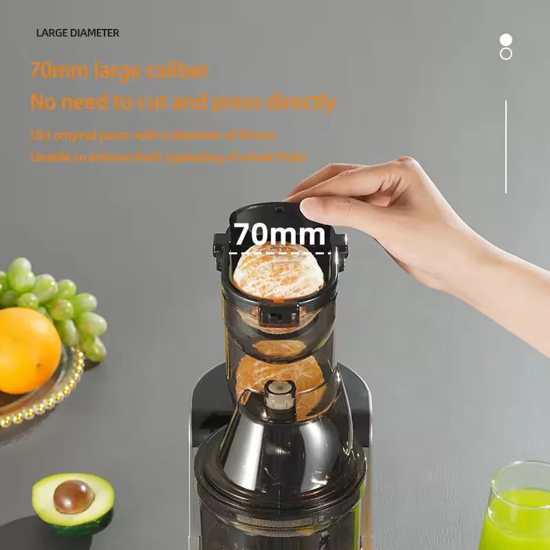 Multifunctional Easy to Clean Big Mouth Juice Extractor extracteur de jus de fruit Vegetales Commercial Cold Press Slow Juicer